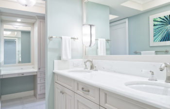 Remodeled Master Bathroom with Double Sink